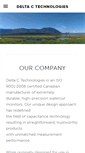 Mobile Screenshot of delta-c.com